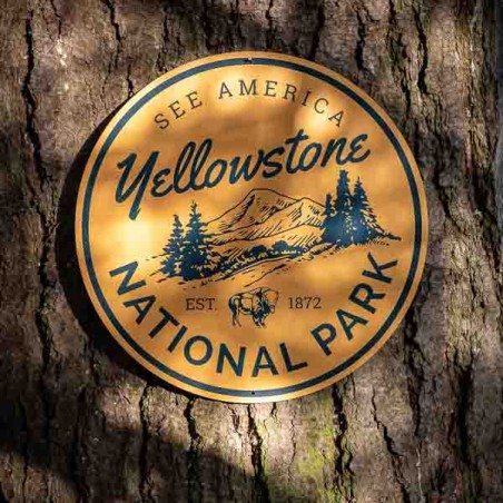 Yellowstone National Park Metal Sign - made in USA