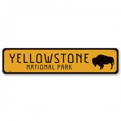 Buffalo Yellowstone national park Metal Sign - made in USA