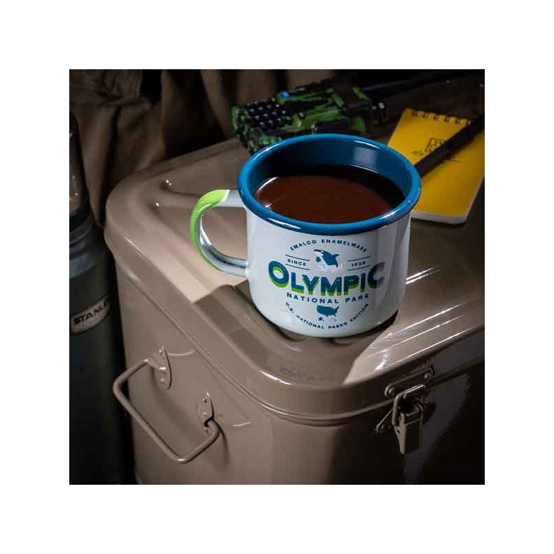 Large Enamel Mug Olympic National Park