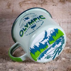 Set de 7 grands Mugs émaillés Parcs Nationaux Américains