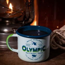 Set de 7 grands Mugs émaillés Parcs Nationaux Américains