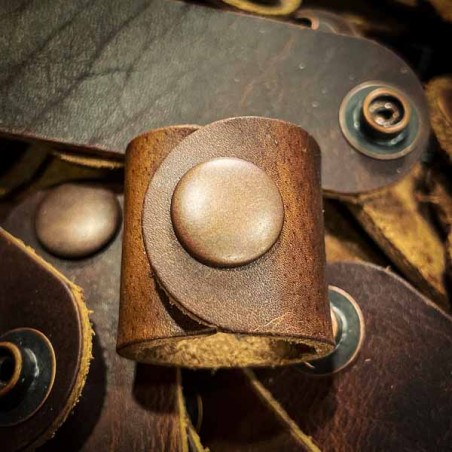 Bison Leather Scout Woggle - Made in USA
