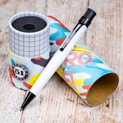 Retro51 stylo roller retractable TORNADO Chaplin Phosphorescent