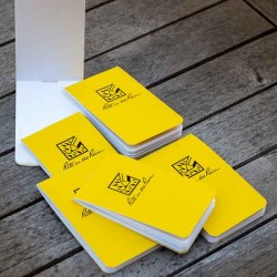 Pack de 6 Micro-Carnets Rite In The Rain jaune - made in USA