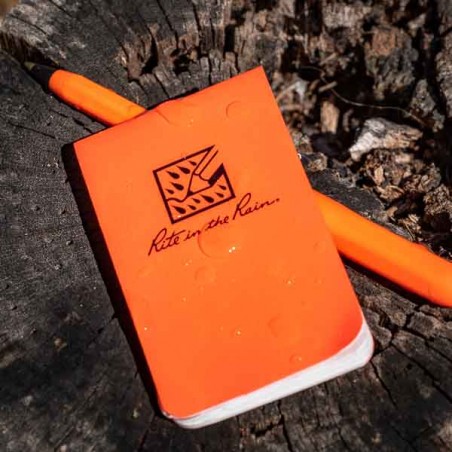 Pack de 6 Micro-Carnets Rite In The Rain orange - made in USA