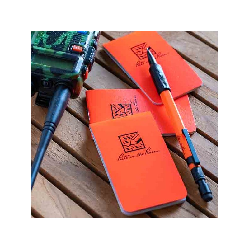 Pack de 3 Micro-Carnets Rite In The Rain Orange - made in USA