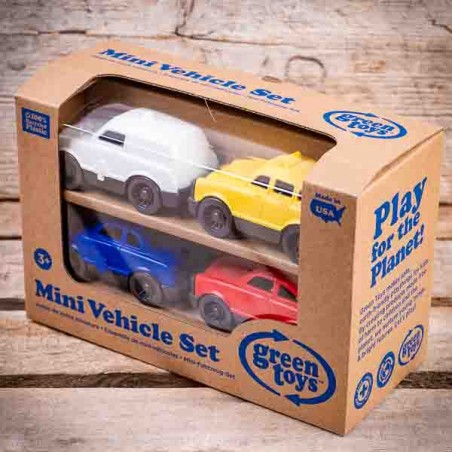 Set de 4 voitures Green Toys  - Made in USA