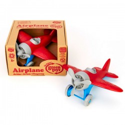 Green Toys Red and Blue Monoplane Plane Toy - Made in USA