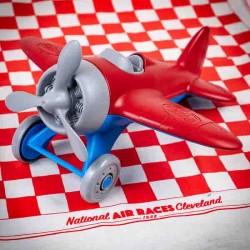 Green Toys Red and Blue Monoplane Plane Toy - Made in USA