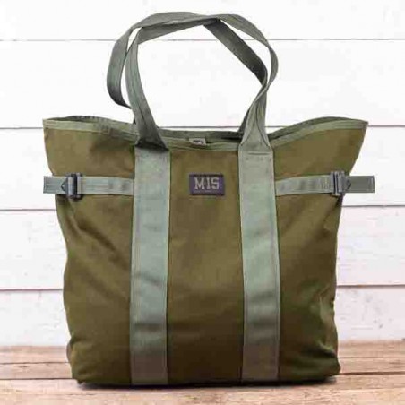 Grand Multi Tote Bag Vert Armé by MIS – Made in USA