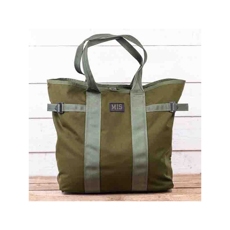 Grand Multi Tote Bag Vert Armé by MIS – Made in USA