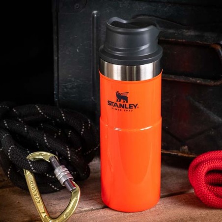 Stanley Classic Trigger-Action 16 oz. Travel Mug, Blaze Orange