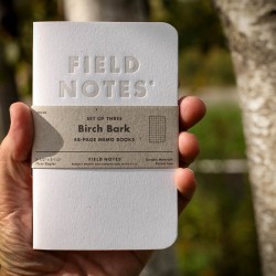 Notebook Birch Bark 3 pack FIELD NOTES