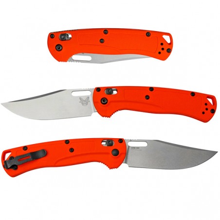 Couteau Benchmade Taggedout Grivory Orange Made in USA