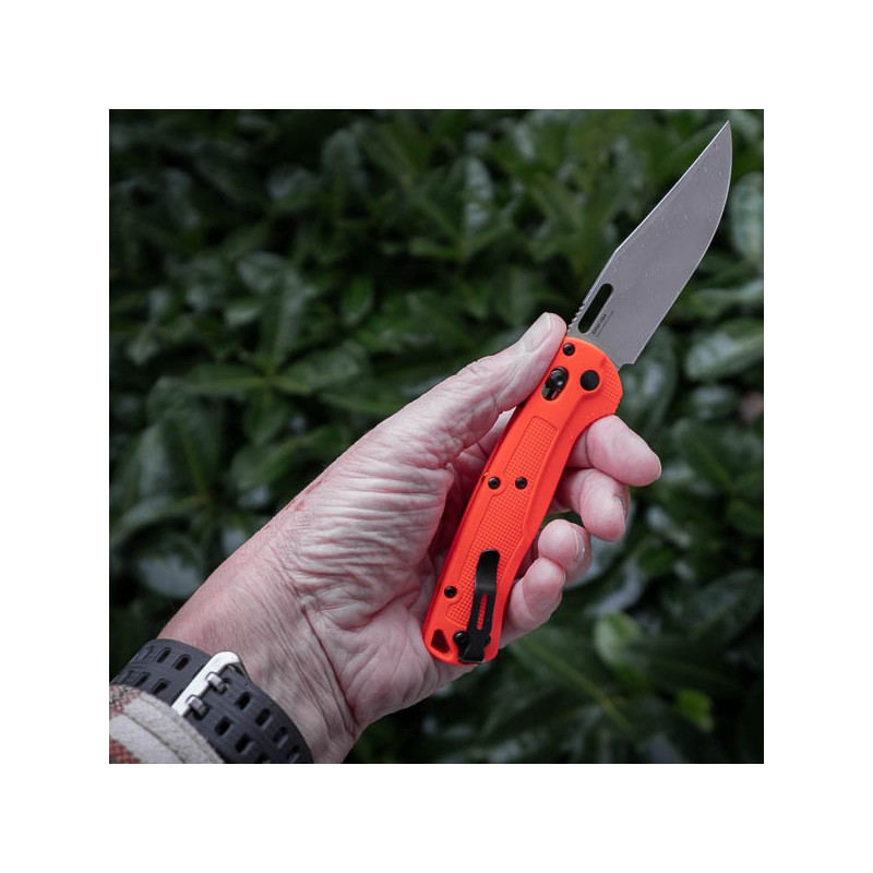 Benchmade Taggedout Grivory Orange Made in USA