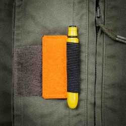 Support Velcro Orange pour stylo. Made in USA