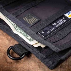 Portefeuille porte-cartes MIS noir MADE IN USA