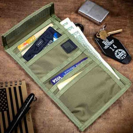 Olive MIS card holder wallet MADE IN USA