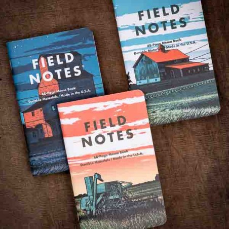 Pack 3 carnets FIELD NOTES Heartland - Made in USA