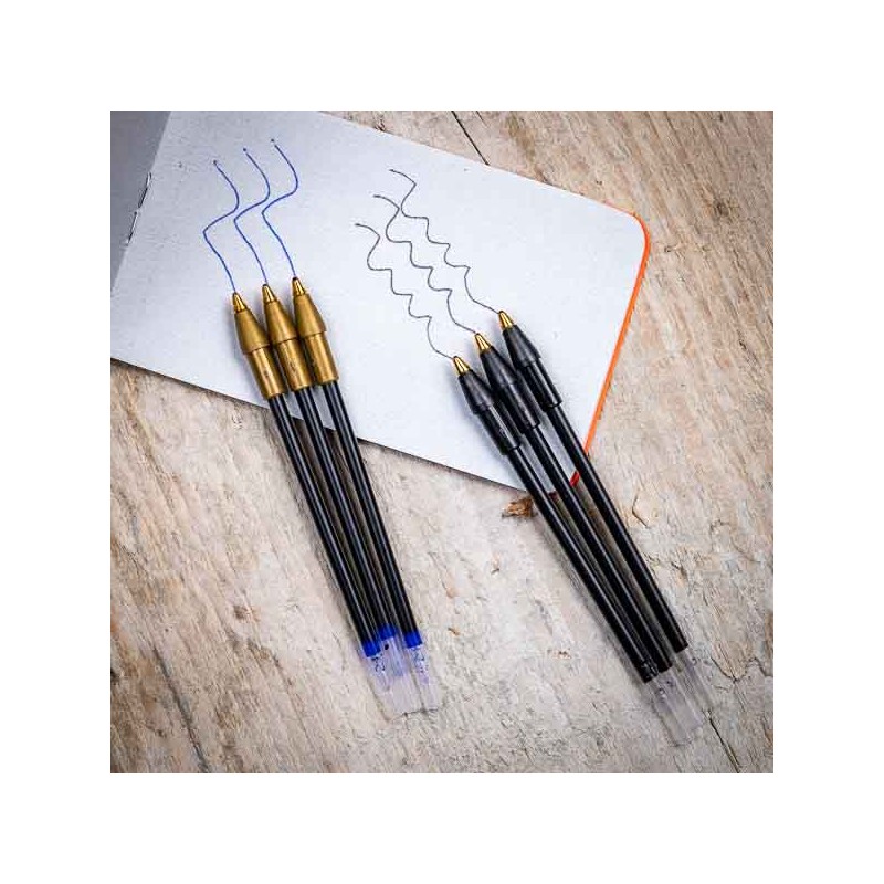 Recharge encre noire ou bleue pour stylo Pokka Pen - made in USA