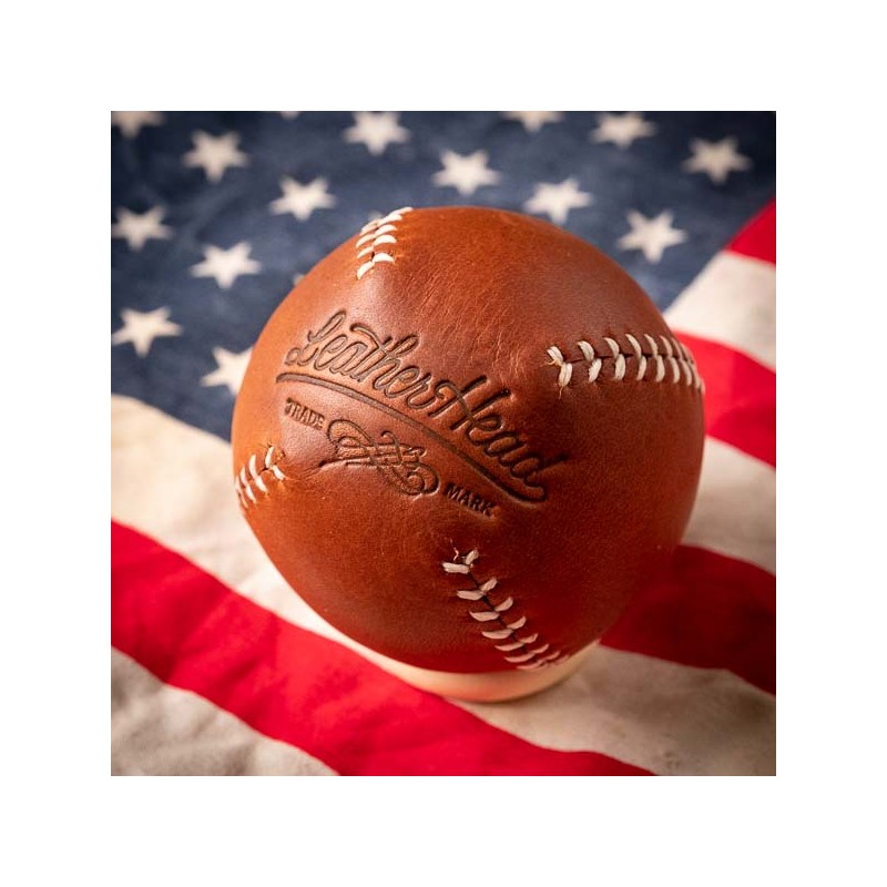 Balles de baseball cuir Horween Cognac made in USA