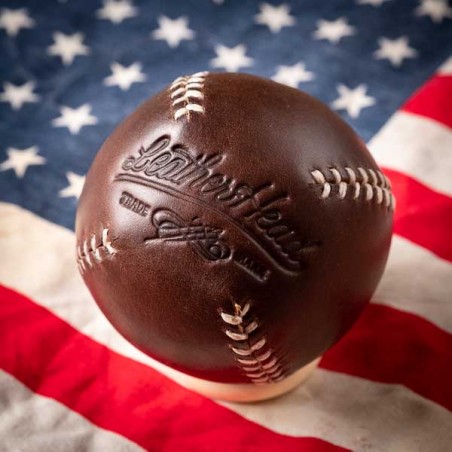 LEMON BALL™ baseball. Horween CXL BROWN Leather made in USA