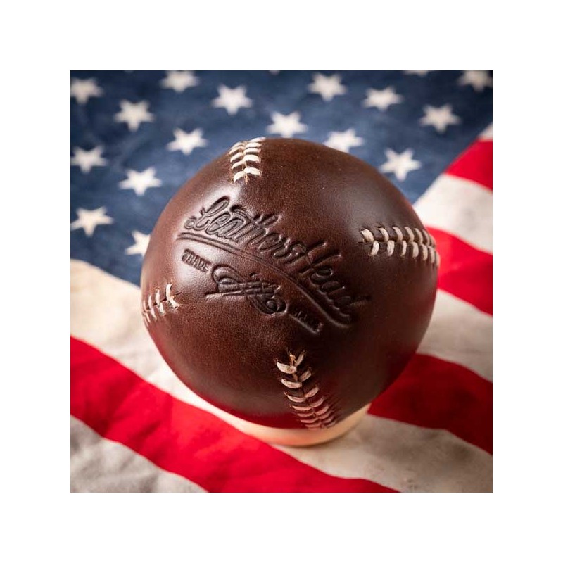 LEMON BALL™ baseball. Horween CXL BROWN Leather made in USA