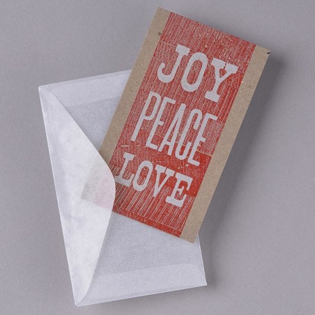 CARTE CADEAU JOY PEACE LOVE made in USA