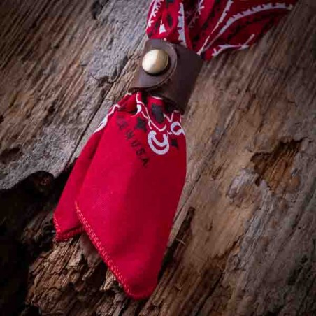 Bison Leather Scout Woggle - Made in USA