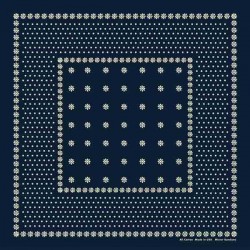 Amarillo Navy Blue Cotton Bandana - Made in USA