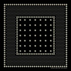 Amarillo Black Cotton Bandana - Made in USA