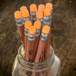 Pack 6 crayons gomme orange FIELD NOTES Made in USA