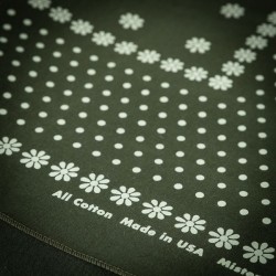 Amarillo Olive Green Cotton Bandana - Made in USA