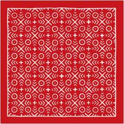 Bandana Mud Cloth XOXO en 5 coloris - Made in USA