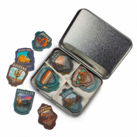 Boite de 12 magnets Parcs Nationaux Américains série 1
