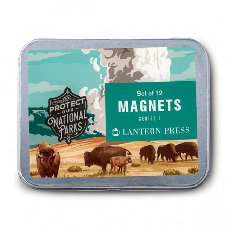 Boite de 12 magnets Parcs Nationaux Américains série 1