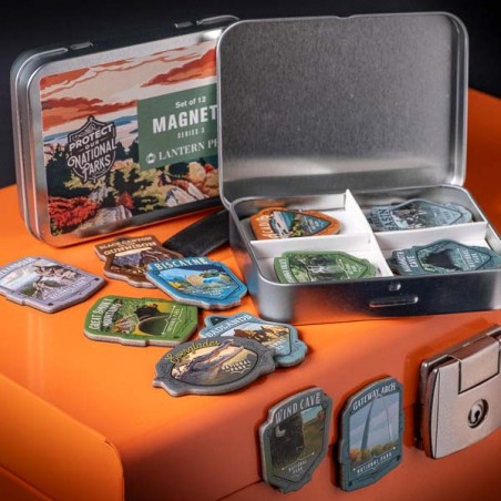 Boite de 12 magnets Parcs Nationaux Américains série 3