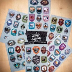 Pack de 64 stickers parcs Nationaux Américains
