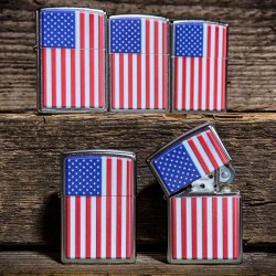 ZIPPO® Patriotic Design Drapeau USA - MADE IN USA