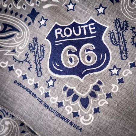 Bandana coton Route 66 - made in USA