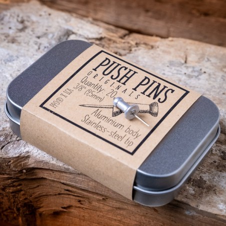 PUSH PINS EN ALUMINIUM Boîte de 20