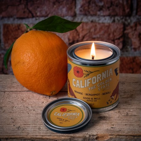 Bougie parfumée en boîte métal – California