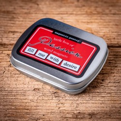 Boîte de mots magnétiques. Théme Passion – Made in USA