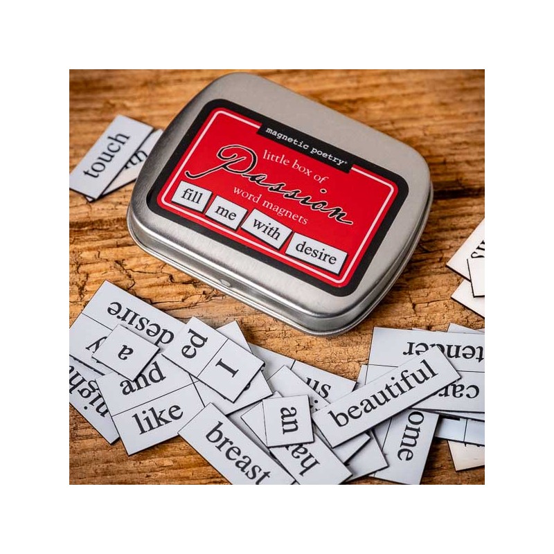 Box of PASSION word magnets - made in USA
