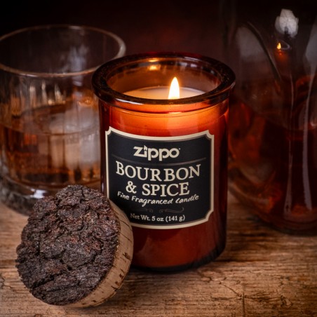 Bourbon and spice Zippo Spirit Candle Single - Made in USA