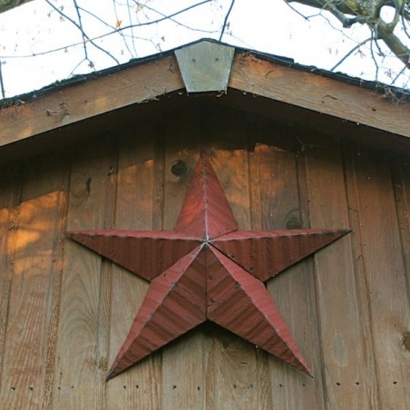 AMISH TIN BARN STAR RED made in USA