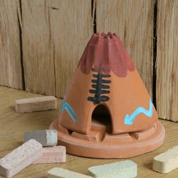 Teepee with Pinon natural wood incense