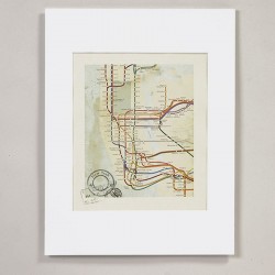 New York  subway map ART PRINT