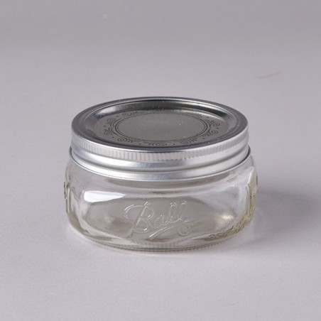 Ball 16oz Wide Mouth Mason Jars (Silver Vacuum Seal Lid) - 12/Case, Clear Type III 86 mm