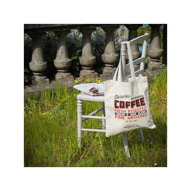 BOOK TOTE BAG Coffee made in USA